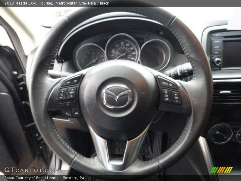 Metropolitan Gray Mica / Black 2013 Mazda CX-5 Touring