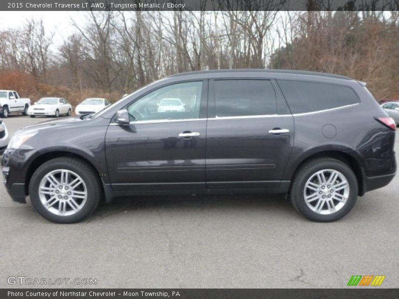 Tungsten Metallic / Ebony 2015 Chevrolet Traverse LT AWD