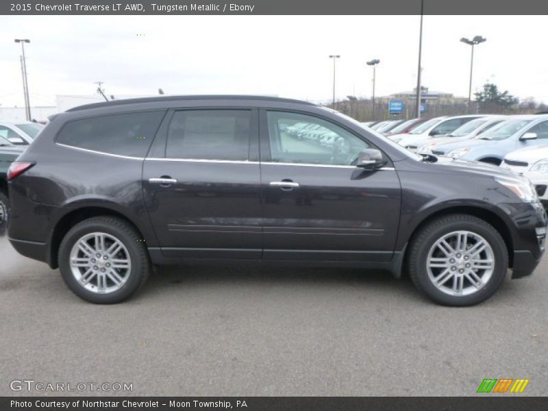 Tungsten Metallic / Ebony 2015 Chevrolet Traverse LT AWD