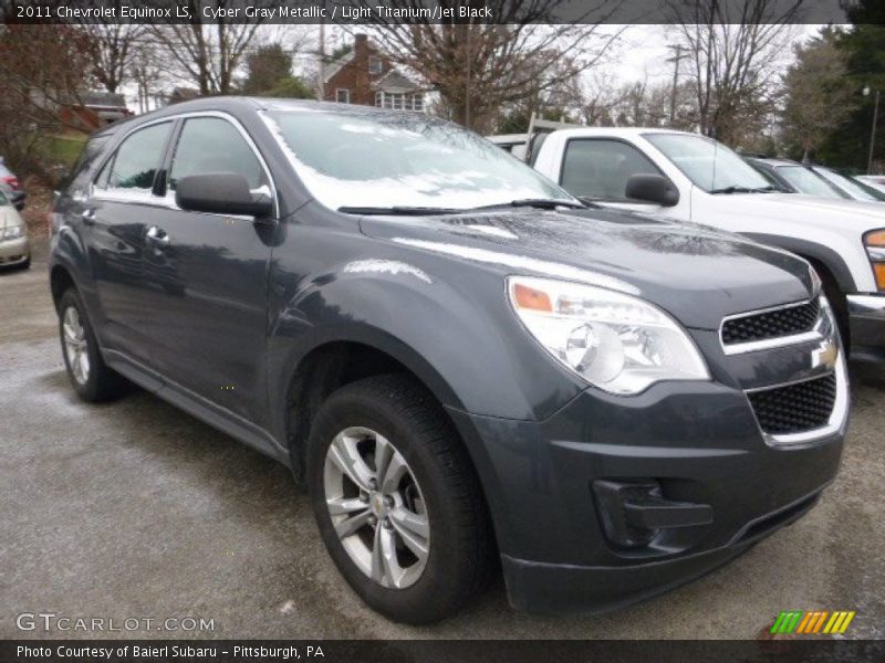 Cyber Gray Metallic / Light Titanium/Jet Black 2011 Chevrolet Equinox LS