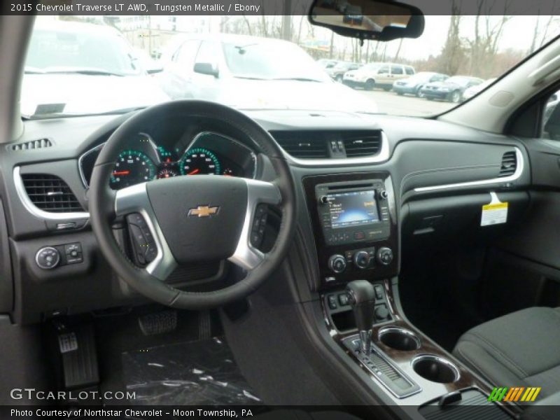 Tungsten Metallic / Ebony 2015 Chevrolet Traverse LT AWD