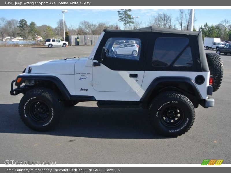 Stone White / Gray 1998 Jeep Wrangler Sport 4x4