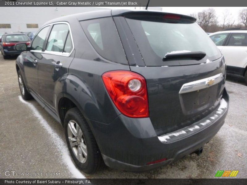 Cyber Gray Metallic / Light Titanium/Jet Black 2011 Chevrolet Equinox LS