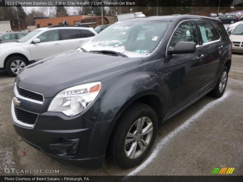 Cyber Gray Metallic / Light Titanium/Jet Black 2011 Chevrolet Equinox LS