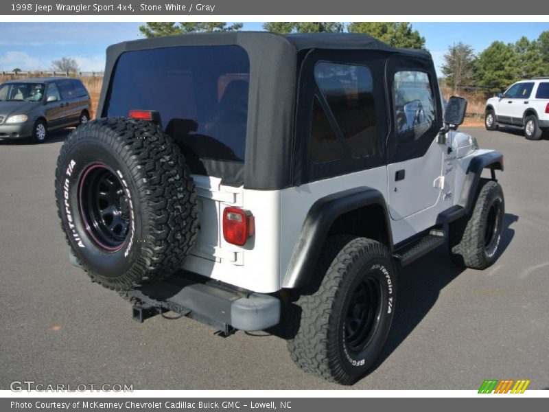 Stone White / Gray 1998 Jeep Wrangler Sport 4x4