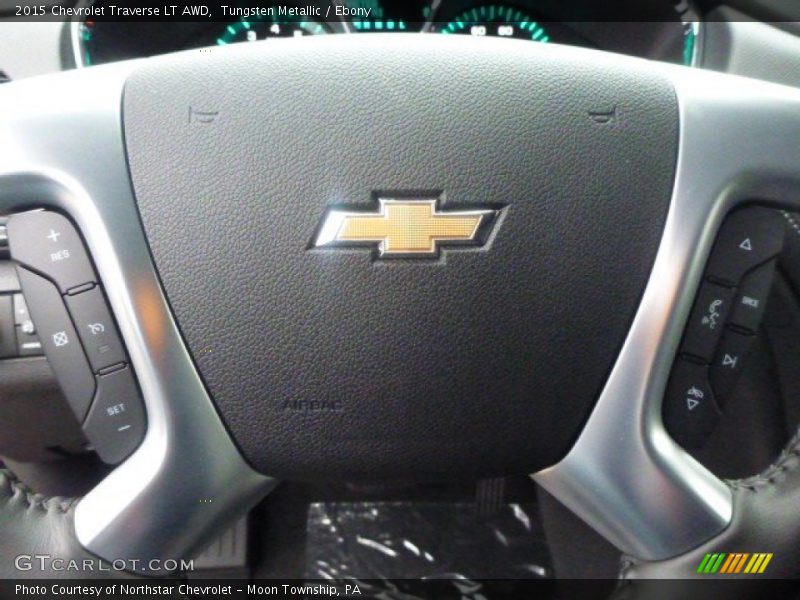 Tungsten Metallic / Ebony 2015 Chevrolet Traverse LT AWD