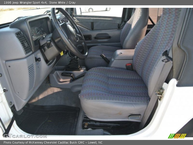 Stone White / Gray 1998 Jeep Wrangler Sport 4x4