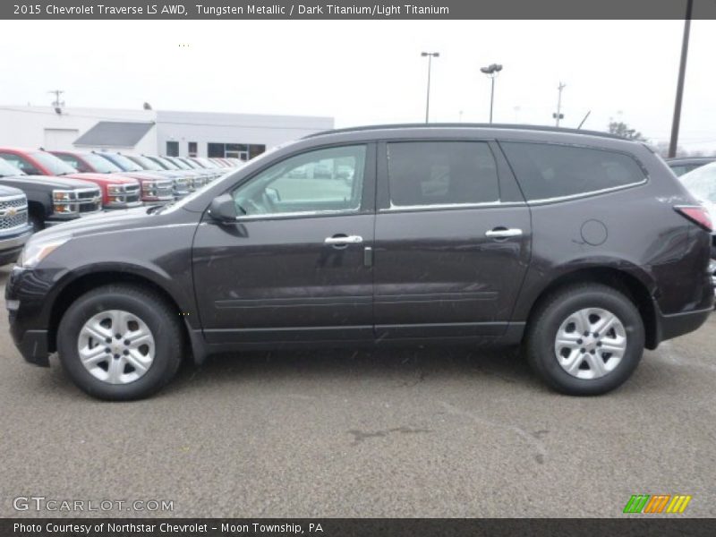 Tungsten Metallic / Dark Titanium/Light Titanium 2015 Chevrolet Traverse LS AWD