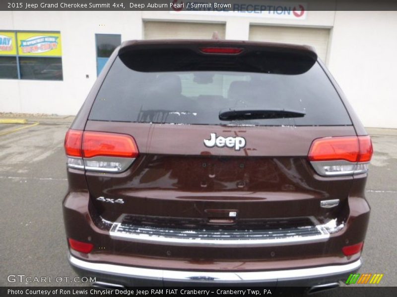 Deep Auburn Pearl / Summit Brown 2015 Jeep Grand Cherokee Summit 4x4