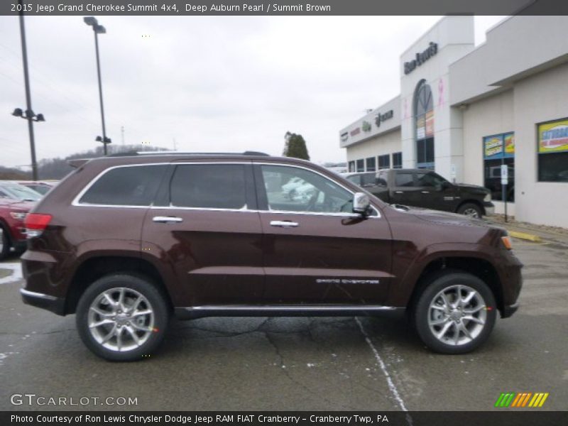 Deep Auburn Pearl / Summit Brown 2015 Jeep Grand Cherokee Summit 4x4