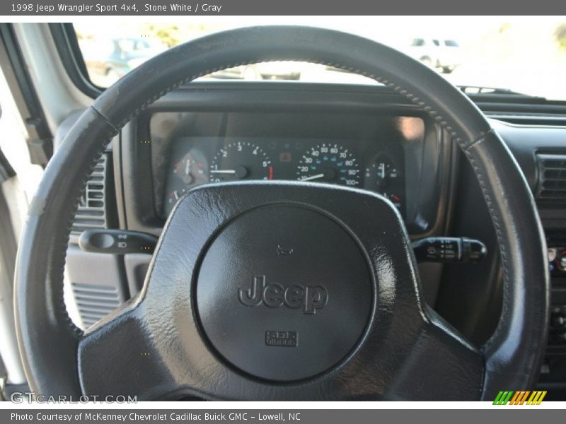 Stone White / Gray 1998 Jeep Wrangler Sport 4x4