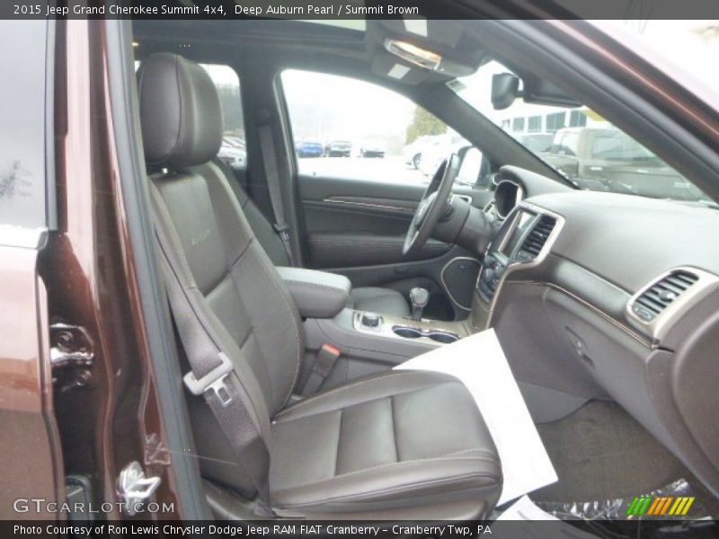 Deep Auburn Pearl / Summit Brown 2015 Jeep Grand Cherokee Summit 4x4