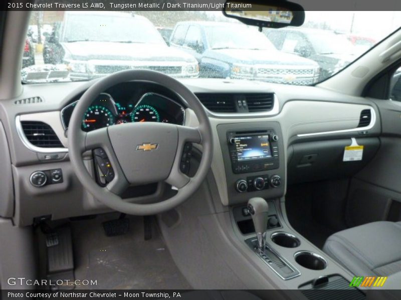 Tungsten Metallic / Dark Titanium/Light Titanium 2015 Chevrolet Traverse LS AWD