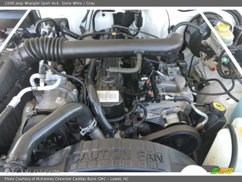 Stone White / Gray 1998 Jeep Wrangler Sport 4x4