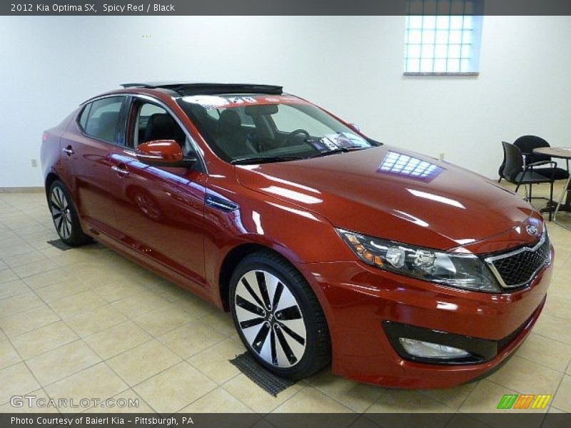 Spicy Red / Black 2012 Kia Optima SX