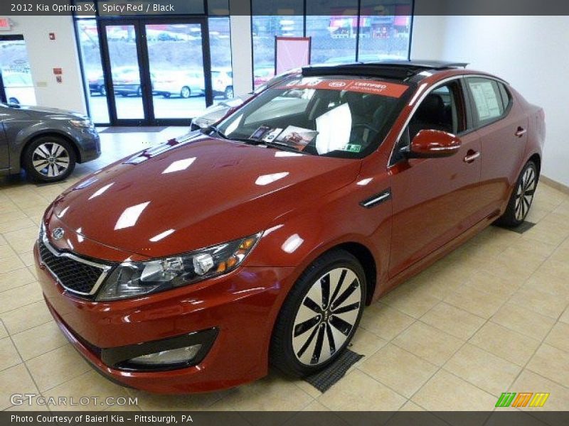 Spicy Red / Black 2012 Kia Optima SX