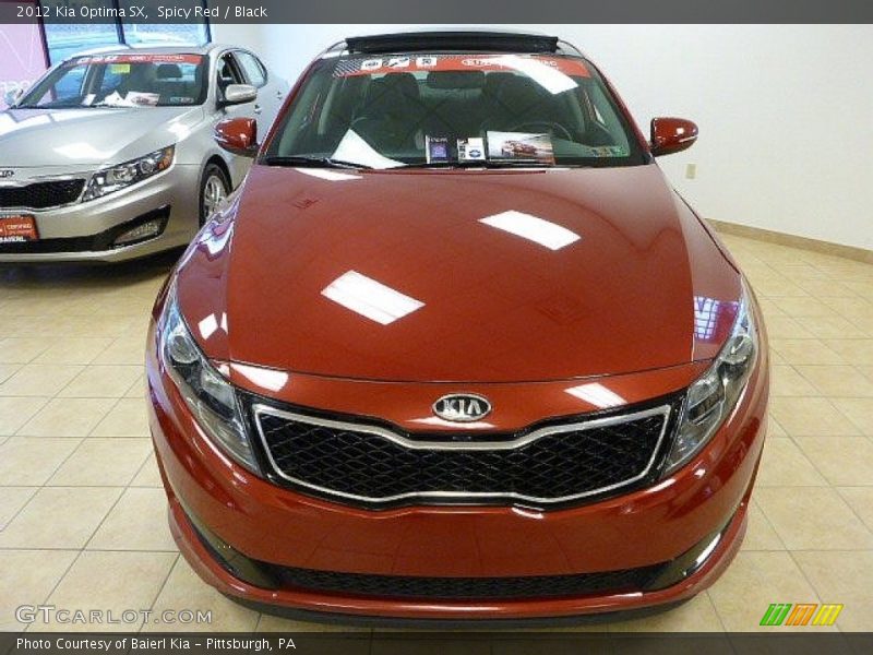 Spicy Red / Black 2012 Kia Optima SX
