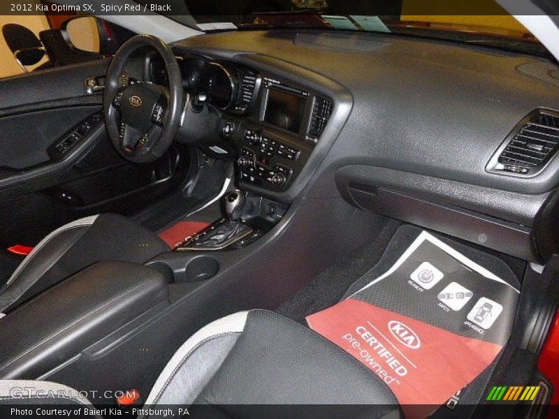 Spicy Red / Black 2012 Kia Optima SX