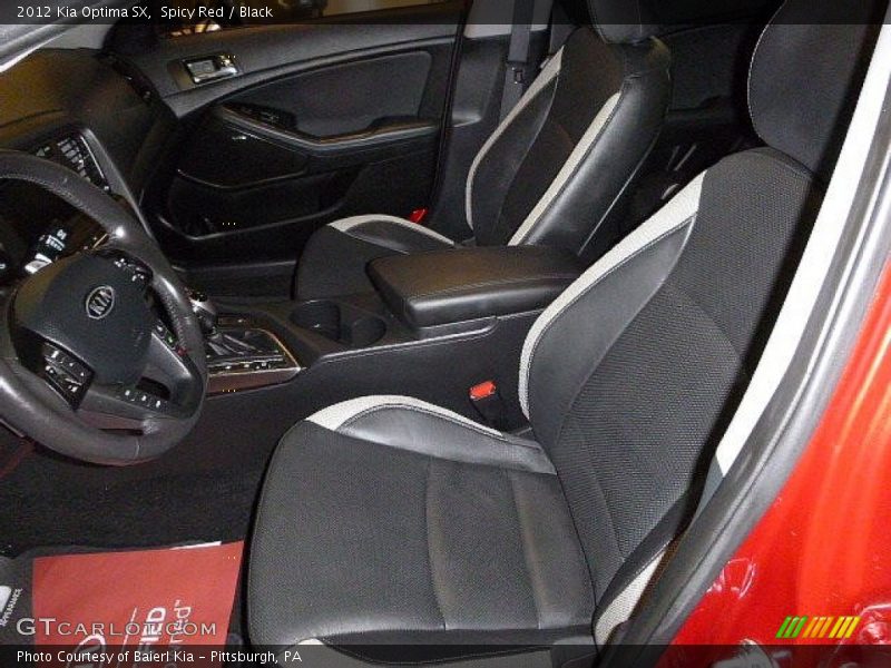 Spicy Red / Black 2012 Kia Optima SX