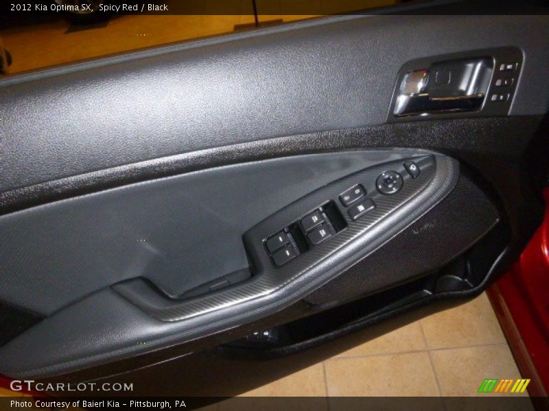 Spicy Red / Black 2012 Kia Optima SX