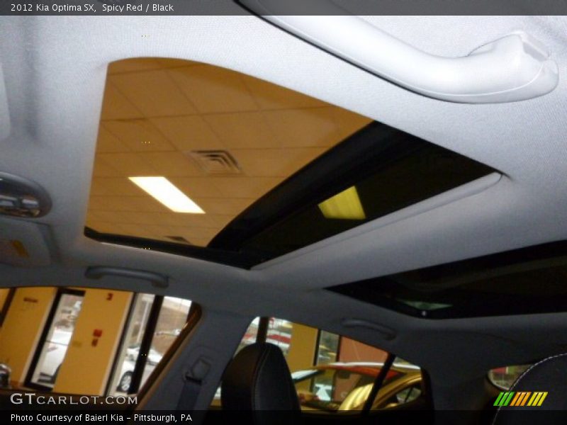 Spicy Red / Black 2012 Kia Optima SX