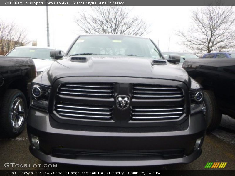 Granite Crystal Metallic / Black 2015 Ram 1500 Sport Crew Cab 4x4