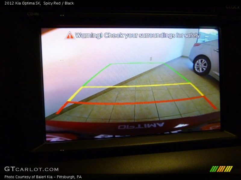 Spicy Red / Black 2012 Kia Optima SX