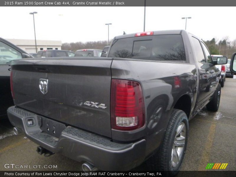 Granite Crystal Metallic / Black 2015 Ram 1500 Sport Crew Cab 4x4