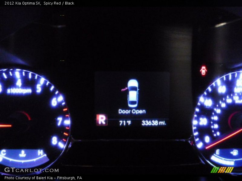 Spicy Red / Black 2012 Kia Optima SX
