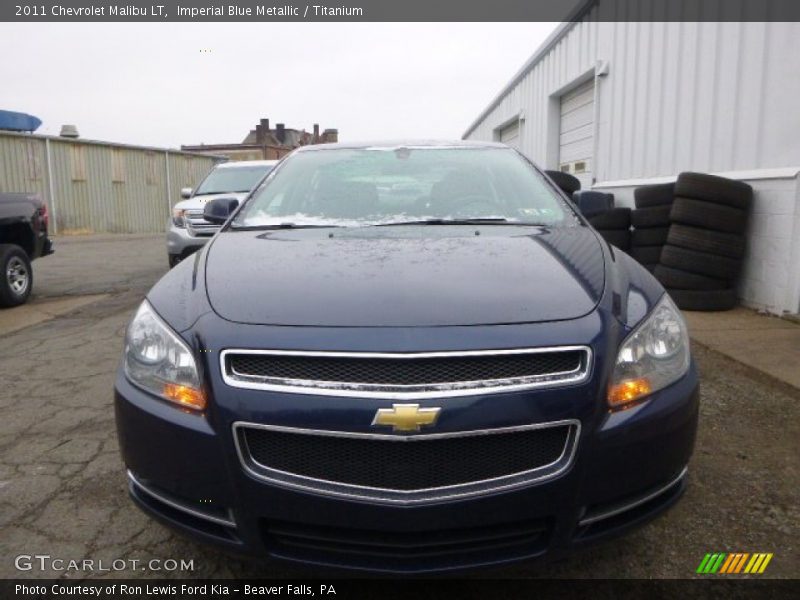 Imperial Blue Metallic / Titanium 2011 Chevrolet Malibu LT