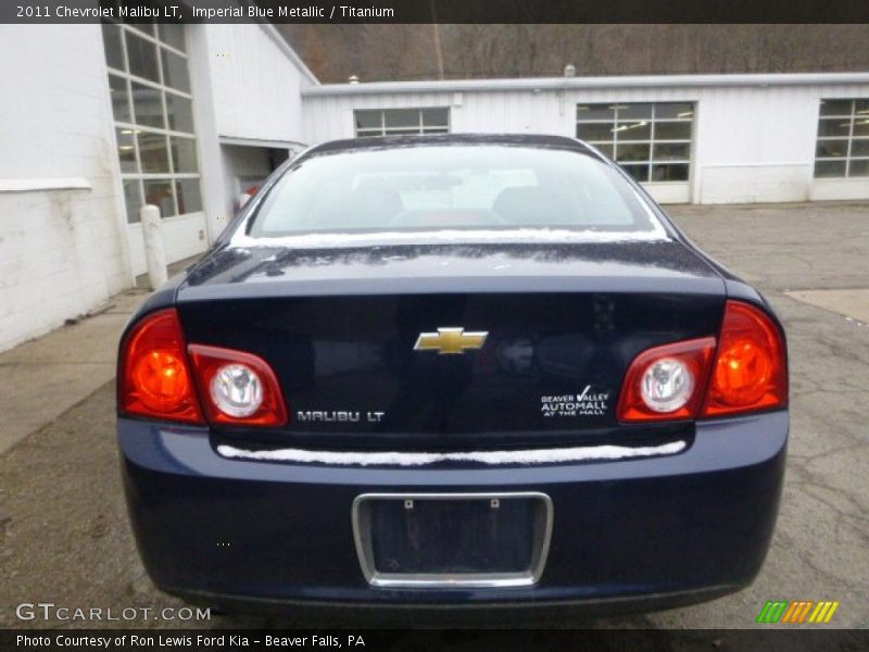 Imperial Blue Metallic / Titanium 2011 Chevrolet Malibu LT