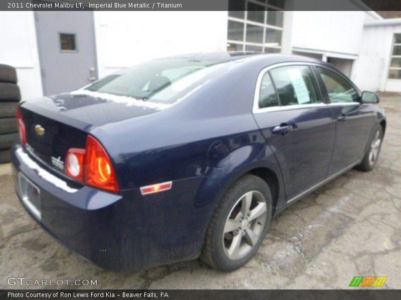 Imperial Blue Metallic / Titanium 2011 Chevrolet Malibu LT