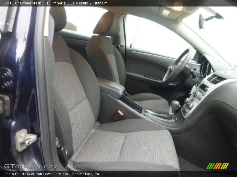 Imperial Blue Metallic / Titanium 2011 Chevrolet Malibu LT