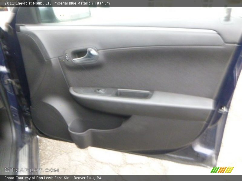 Imperial Blue Metallic / Titanium 2011 Chevrolet Malibu LT