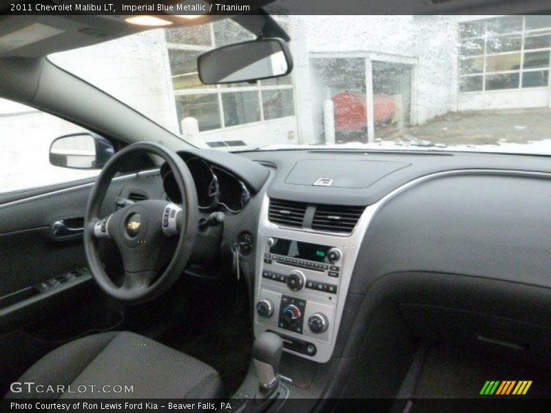 Imperial Blue Metallic / Titanium 2011 Chevrolet Malibu LT