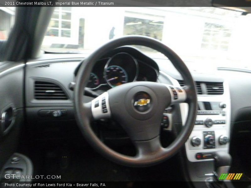 Imperial Blue Metallic / Titanium 2011 Chevrolet Malibu LT