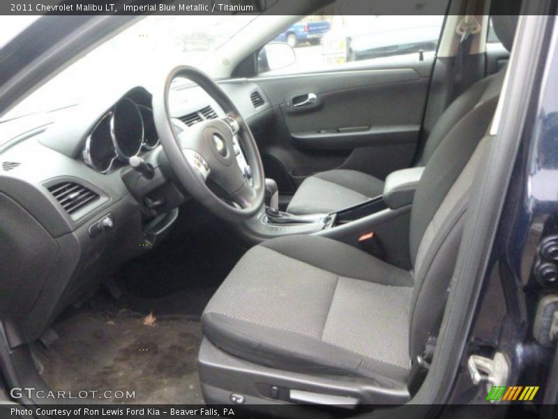 Imperial Blue Metallic / Titanium 2011 Chevrolet Malibu LT