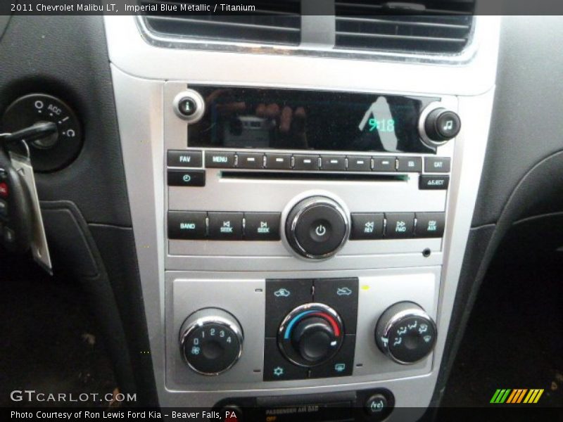 Imperial Blue Metallic / Titanium 2011 Chevrolet Malibu LT