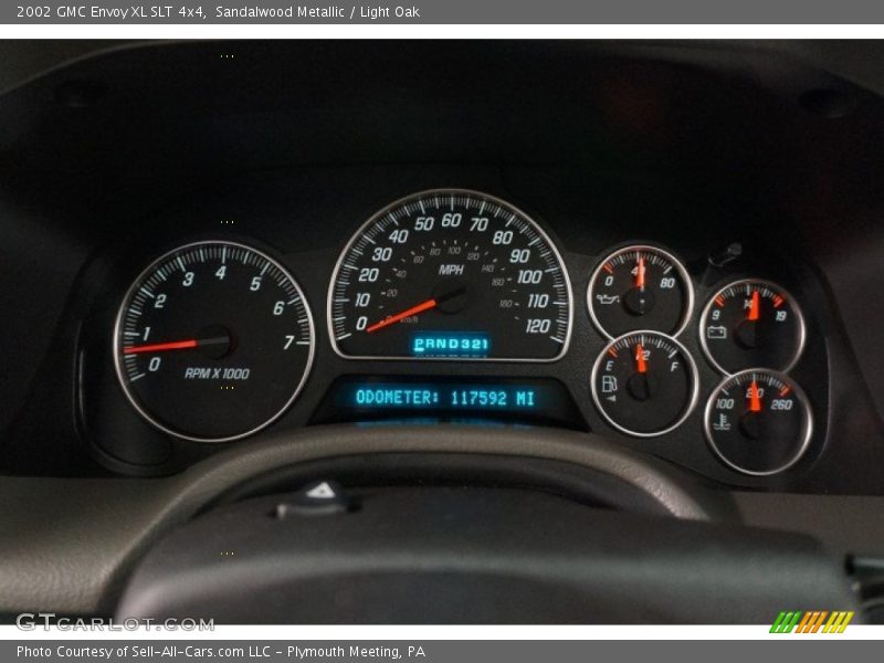 Sandalwood Metallic / Light Oak 2002 GMC Envoy XL SLT 4x4