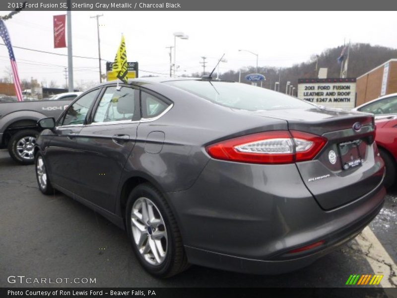 Sterling Gray Metallic / Charcoal Black 2013 Ford Fusion SE