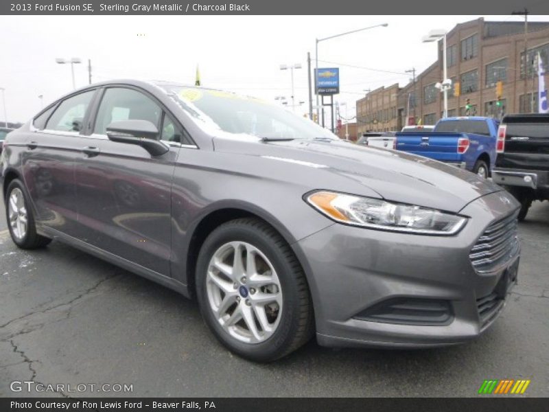 Sterling Gray Metallic / Charcoal Black 2013 Ford Fusion SE