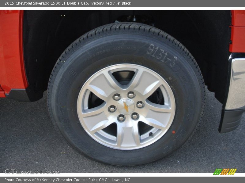 Victory Red / Jet Black 2015 Chevrolet Silverado 1500 LT Double Cab