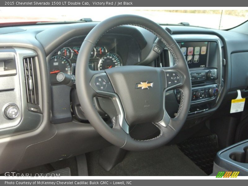 Victory Red / Jet Black 2015 Chevrolet Silverado 1500 LT Double Cab