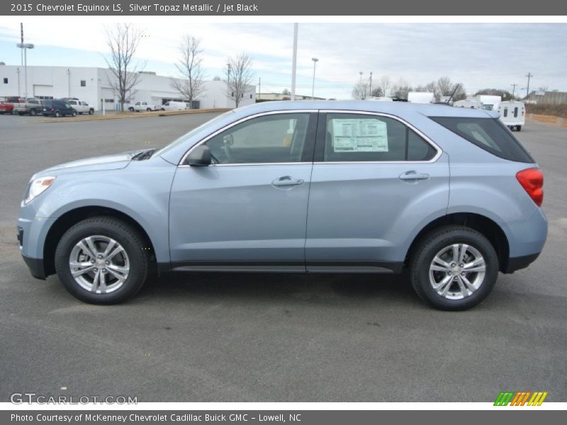 Silver Topaz Metallic / Jet Black 2015 Chevrolet Equinox LS