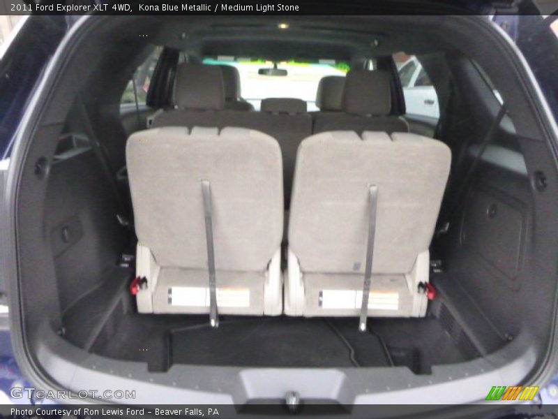 Kona Blue Metallic / Medium Light Stone 2011 Ford Explorer XLT 4WD