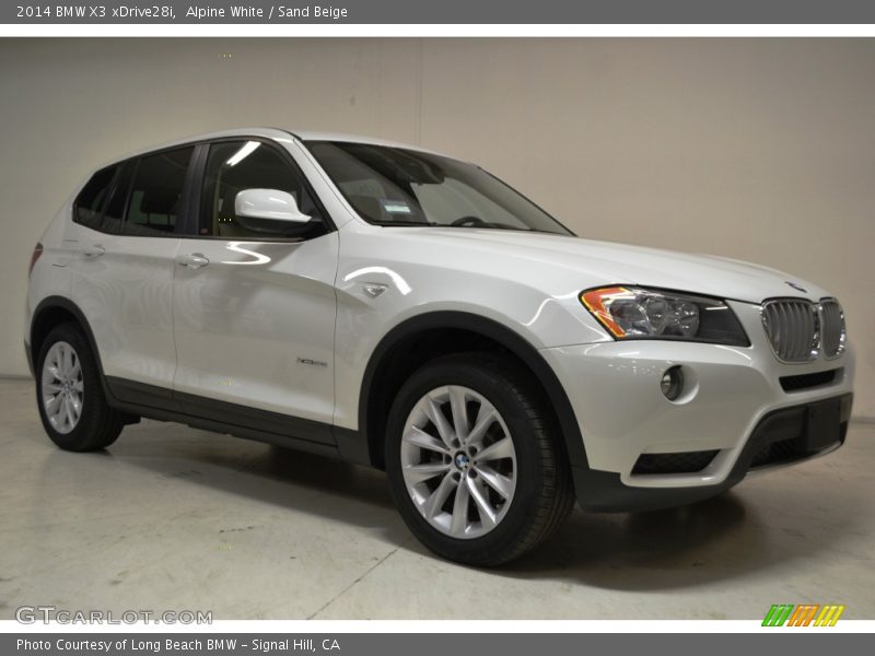 Alpine White / Sand Beige 2014 BMW X3 xDrive28i