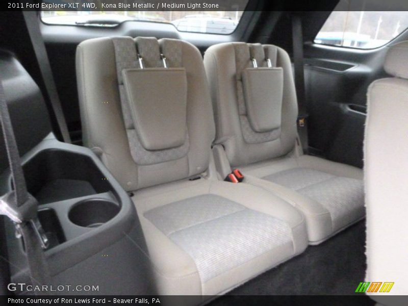 Kona Blue Metallic / Medium Light Stone 2011 Ford Explorer XLT 4WD