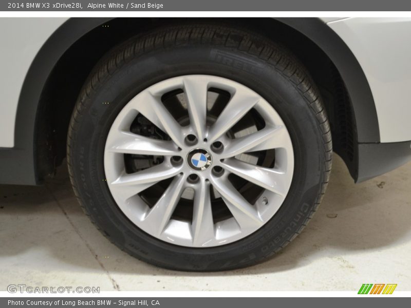 Alpine White / Sand Beige 2014 BMW X3 xDrive28i