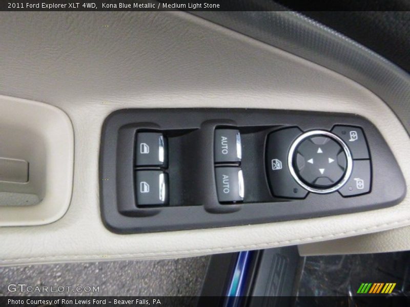 Kona Blue Metallic / Medium Light Stone 2011 Ford Explorer XLT 4WD