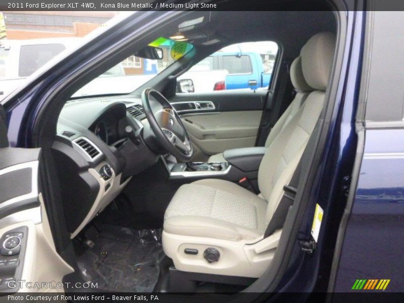 Kona Blue Metallic / Medium Light Stone 2011 Ford Explorer XLT 4WD